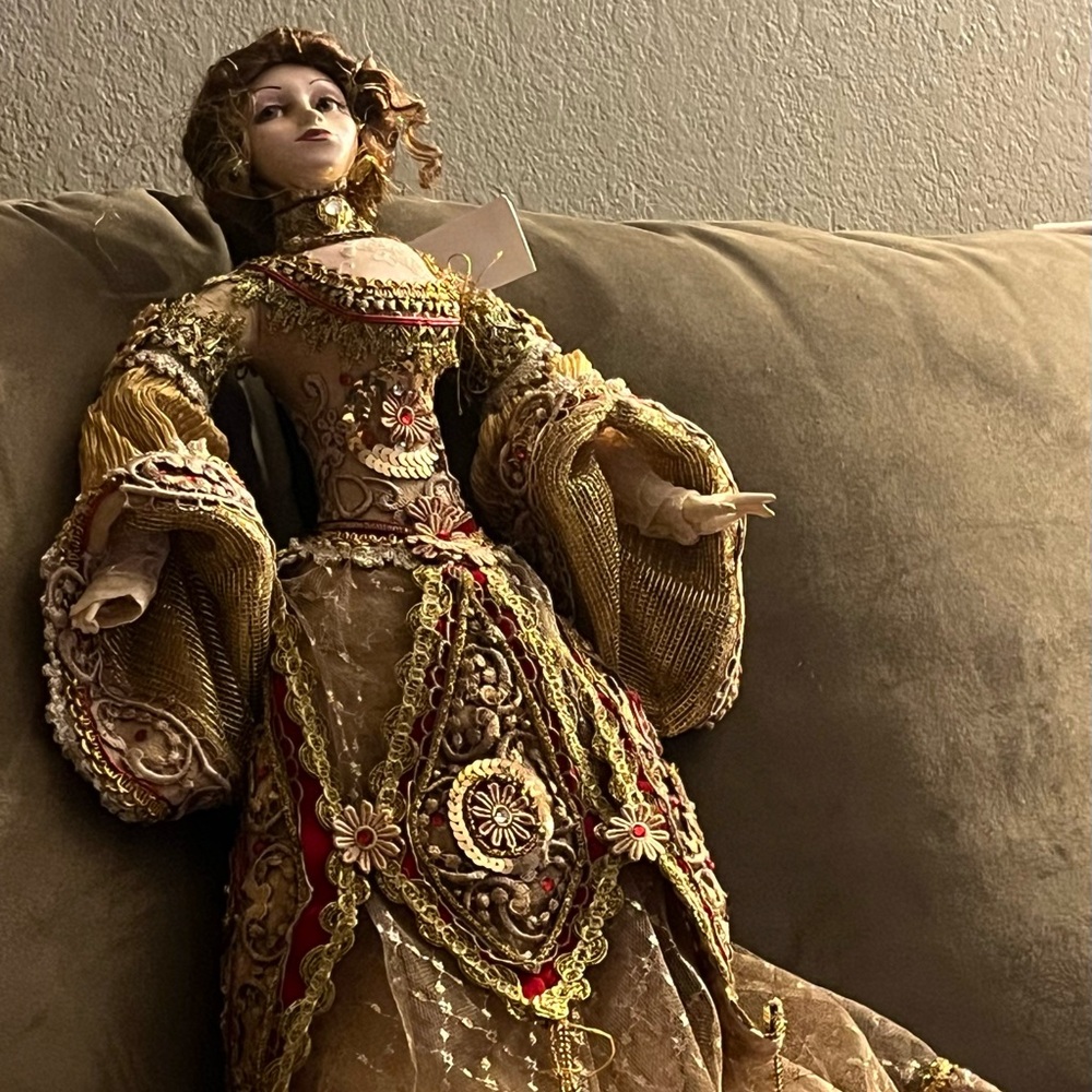 Katherine's Collection Gold and Red Christmas Angel